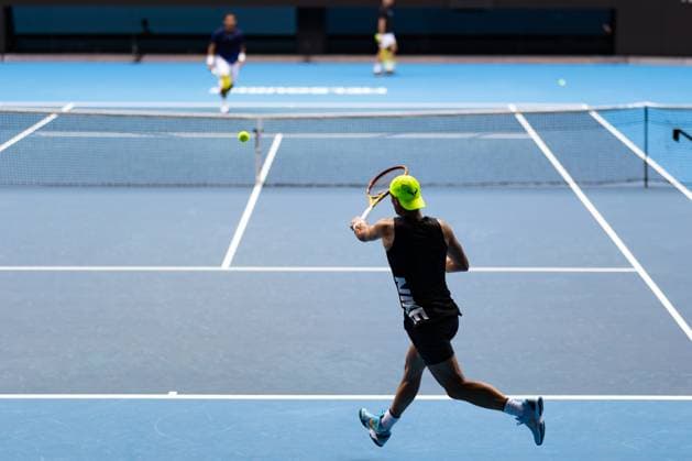 January 13, 2023, Melbourne, Victoria, Australia: MELBOURNE, AUSTRALIA - JANUARY 13: Rafael Nadal of Spain practices ahead of the 2023 Australian Open at Melbourne Park on January 13, 2023 in Melbourne, Australia. Melbourne Australia - ZUMAp121 20230113_zsp_p121_041 Copyright: xChrisxPutnamx