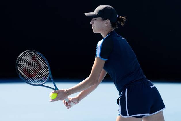 January 13, 2023, Melbourne, Victoria, Australia: MELBOURNE, AUSTRALIA - JANUARY 13: Ajla Tomljanovic of Australia practices ahead of the 2023 Australian Open at Melbourne Park on January 13, 2023 in Melbourne, Australia. Melbourne Australia - ZUMAp121 20230113_zsp_p121_068 Copyright: xChrisxPutnamx