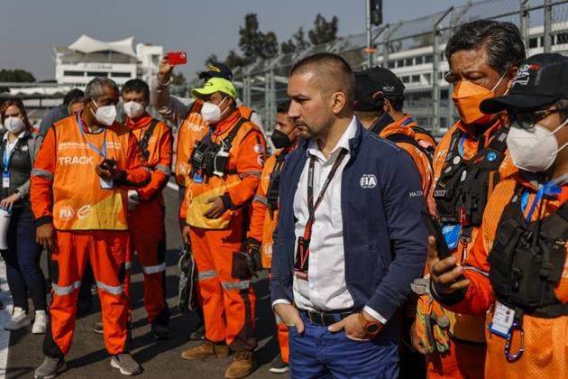 Marshals Recovery training during the 2023 Mexico City ePrix, 1st meeting of the 2022-23 ABB FIA Formula E World Championship, WM, Weltmeisterschaft on the Autodromo Hermanos Rodriguez from January 12 to 14, in Mexico City, Mexico - AUTO - 2022 FORMULA E MEXICO CITY ePRIX DPPI Panoramic  0342300100013
