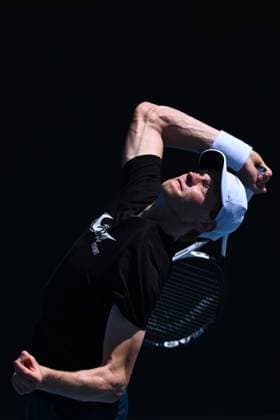TENNIS AUSTRALIAN OPEN PRACTICE SESSIONS, Jannik Sinner of Italy in action during an Australian Open practice session at Melbourne Park in Melbourne, Saturday, January 14, 2023. ( NO ARCHIVING, EDITORIAL USE ONLY, NO USE IN BOOKS WITHOUT CONSENT MELBOURNE VIC AUSTRALIA  Copyright: xJAMESxROSSx 20230114001752093025