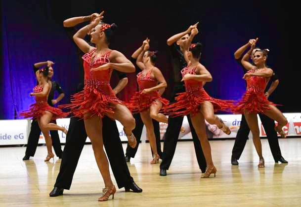 GER Dancing, 1 National League of Latin Formations 14 01 2023, GER Dancing, 1 National League of Latin Formations,, Preliminary Round, in the picture TSG Bremerhaven A with the theme Time Machine nordphotoxGmbH xWitke nph00002