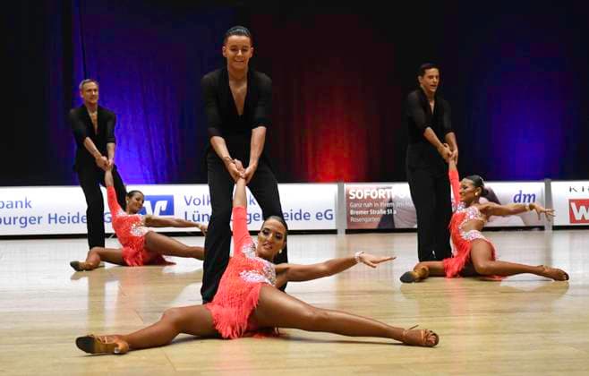GER Dancing, 1 National League of Latin Formations 14 01 2023, GER Dancing, 1 National League of Latin Formations,, Preliminary Round, at TSC Schwarz Gelb Aachen A Team with the theme My First Love nordphotoxGmbH xWitke nph00002