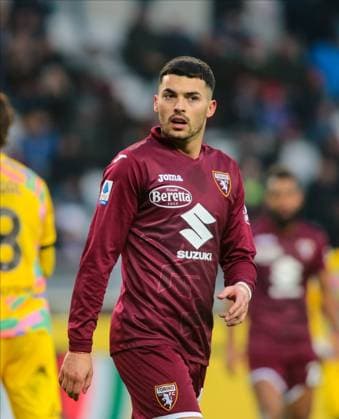 January 15, 2023, Turin, Italy: Nemanja Radonjic of Torino Fc during the Italian Serie A, football match between Torino Fc and Spezia Calcio on Jannuary 15, 2023 at Stadio Olimpico Grande Torino, Turin Italy. Photo . italian soccer Serie A match - Torino FC vs Spezia Calcio, Turin, Italy  - ZUMAl164 20230115_zsa_l164_530 Copyright: xNderimxKacelix