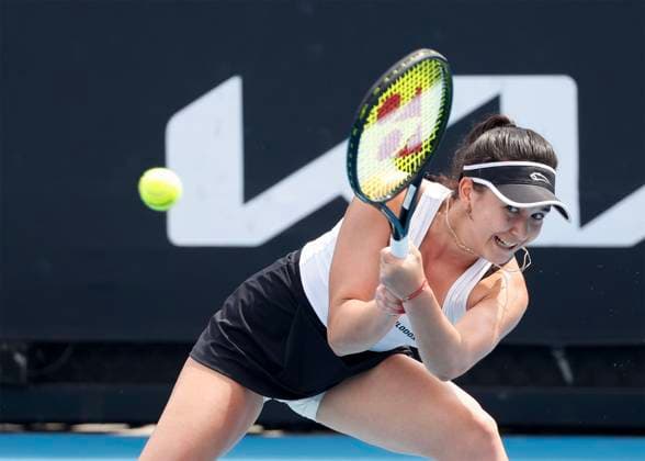 Eva Lys, Australian Open 2023, Melbourne Park, Melbourne, Victoria, Australia Copyright: xJuergenxHasenkopfx