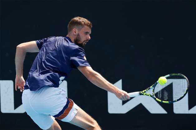 Oscar Otte GER , Australian Open 2023, Melbourne Park, Melbourne, Victoria, Australia Copyright: xJuergenxHasenkopfx