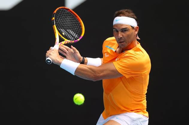 Mandatory Credit: Photo by Ella Ling Shutterstock (13714308ck) Rafael Nadal of Spain in action Australian Open, Day One, Tennis, Melbourne Park, Melbourne, Australia - 16 Jan 2023 Australian Open, Day One, Tennis, Melbourne Park, Melbourne, Australia - 16 Jan 2023 Copyright: xEllaxLing Shutterstockx 13714308ck