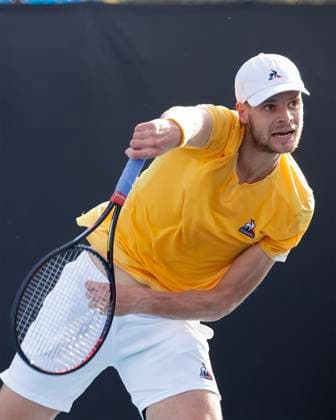 Yannick Hanfmann GER , Australian Open 2023, Melbourne Park, Melbourne, Victoria, Australia Copyright: xJuergenxHasenkopfx