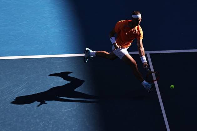 Rafael Nadal, ESP, during first round of 2023 Australian Open in Melbourne, 16 01 2023