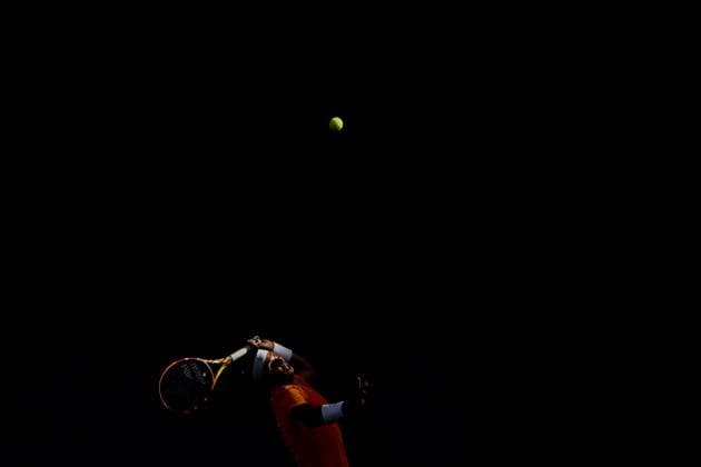 Rafael Nadal, ESP, during first round of 2023 Australian Open in Melbourne, 16 01 2023