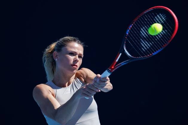 January 17, 2023: Camila GIORGI of Italy in action against Anastasia PAVLYUCHENKOVA in the Women s Singles match on day 2 of the 2023 Australian Open on Rod Laver Arena, in Melbourne, Australia. Cal Media. USA - ZUMAc04_ 20230117_zaf_c04_013 Copyright: xSydneyxLowx