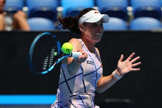 Kimberly Birrell of Australia in action during round 1 match between Kaia Kanepi of Estonia and Kimberly Birrell of Australia Day 2 at the Australian Open Tennis 2023 at KIA Arena, Melbourne, Australia on 17 January 2023. Copyright: xPeterxDovganx 34780390