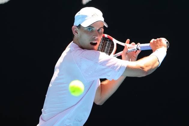 Dominic Thiem of Austria in action during round 1 match between Dominic Thiem of Austria and Andrey Rublev Day 2 at the Australian Open Tennis 2023 at John Cain Arena, Melbourne, Australia on 17 January 2023. Copyright: xPeterxDovganx 34780404