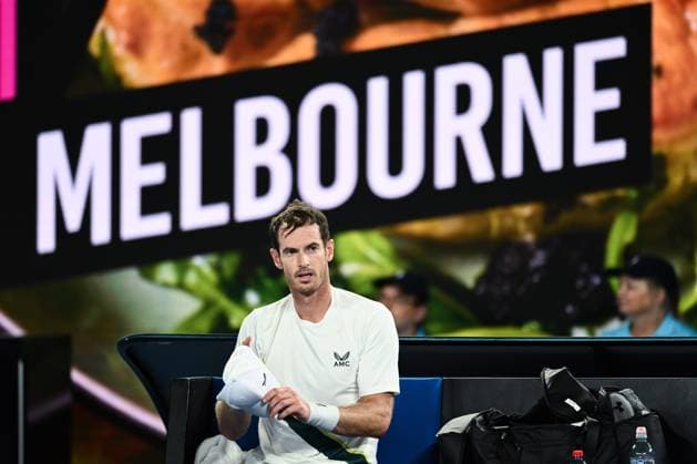 Mandatory Credit: Photo by James Gourley Shutterstock (13716760cf) Andy Murray during his first round match Australian Open, Day Two, Tennis, Melbourne Park, Melbourne, Australia - 17 Jan 2023 Australian Open, Day Two, Tennis, Melbourne Park, Melbourne, Australia - 17 Jan 2023 Copyright: xJamesxGourley Shutterstockx 13716760cf