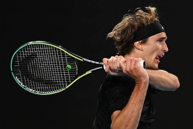 TENNIS AUSTRALIAN OPEN, Alexander Zverev of Germany returns during his first round match against Juan Pablo Varillas of Peru at the 2023 Australian Open tennis tournament at Melbourne Park in Melbourne, Tuesday, January 17, 2023. ( NO ARCHIVING, EDITORIAL USE ONLY, NO USE IN BOOKS WITHOUT CONSENT MELBOURNE VICTORIA AUSTRALIA  Copyright: xLUKASxCOCHx 20230117001753415913
