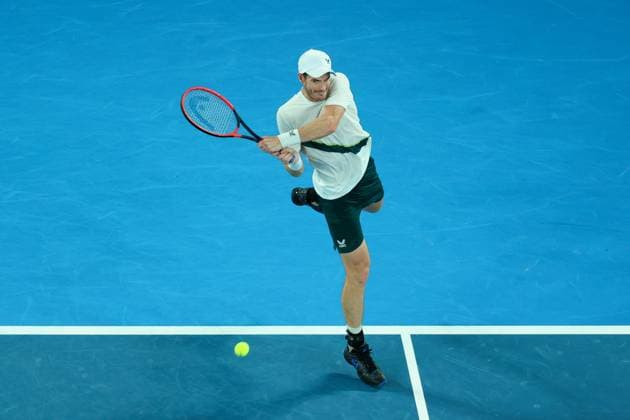 Andy Murray of Great Britain in action during round 1 match between Andy Murray of Great Britain and Matteo Berrettini of Italy Day 2 at the Australian Open Tennis 2023 at Rod Laver Arena, Melbourne, Australia on 17 January 2023. Copyright: xPeterxDovganx 34780429