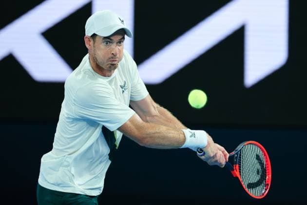 Andy Murray of Great Britain in action during round 1 match between Andy Murray of Great Britain and Matteo Berrettini of Italy Day 2 at the Australian Open Tennis 2023 at Rod Laver Arena, Melbourne, Australia on 17 January 2023. Copyright: xPeterxDovganx 34780437