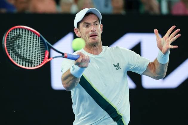 Andy Murray of Great Britain in action during round 1 match between Andy Murray of Great Britain and Matteo Berrettini of Italy Day 2 at the Australian Open Tennis 2023 at Rod Laver Arena, Melbourne, Australia on 17 January 2023. Copyright: xPeterxDovganx 34780443