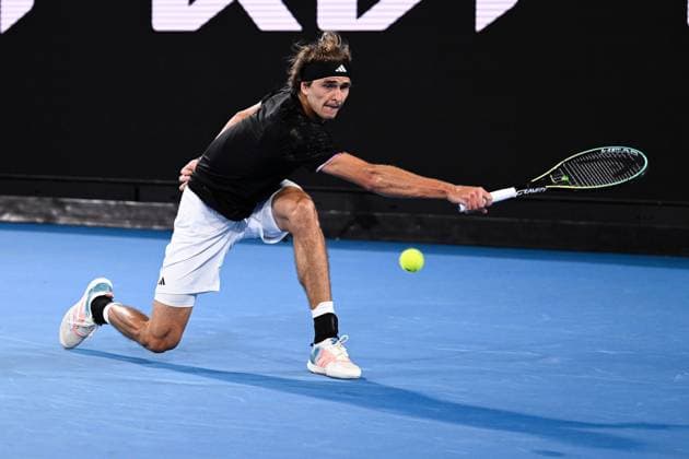 Mandatory Credit: Photo by James Gourley Shutterstock (13716760ea) Alexander Zverev in action during his first round match Australian Open, Day Two, Tennis, Melbourne Park, Melbourne, Australia - 17 Jan 2023 Australian Open, Day Two, Tennis, Melbourne Park, Melbourne, Australia - 17 Jan 2023 Copyright: xJamesxGourley Shutterstockx 13716760ea