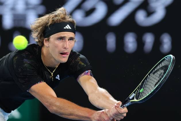 Alexander Zverev of Germany in action during round 1 match between Alexander Zverev of Germany and Juan Pablo Varillas of Peru Day 2 at the Australian Open Tennis 2023 at Margaret Court Arena, Melbourne, Australia on 17 January 2023. Copyright: xPeterxDovganx 34780516