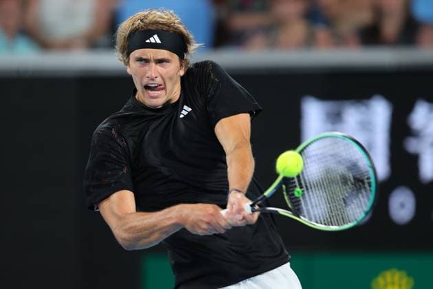Alexander Zverev of Germany in action during round 1 match between Alexander Zverev of Germany and Juan Pablo Varillas of Peru Day 2 at the Australian Open Tennis 2023 at Margaret Court Arena, Melbourne, Australia on 17 January 2023. Copyright: xPeterxDovganx 34780518