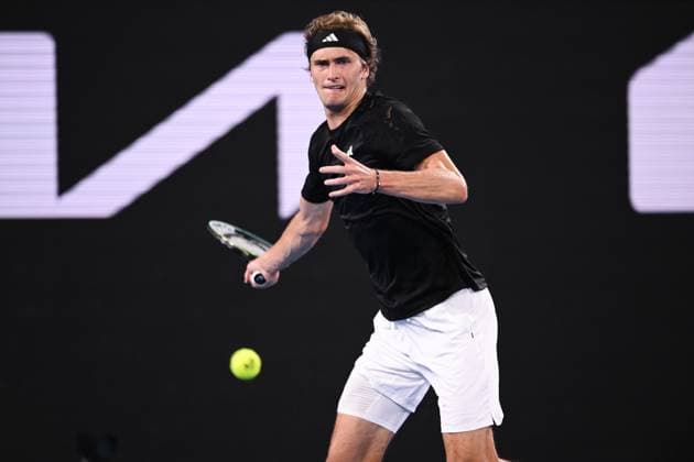 Mandatory Credit: Photo by James Gourley Shutterstock (13716760ff) Alexander Zverev in action during his first round match Australian Open, Day Two, Tennis, Melbourne Park, Melbourne, Australia - 17 Jan 2023 Australian Open, Day Two, Tennis, Melbourne Park, Melbourne, Australia - 17 Jan 2023 Copyright: xJamesxGourley Shutterstockx 13716760ff