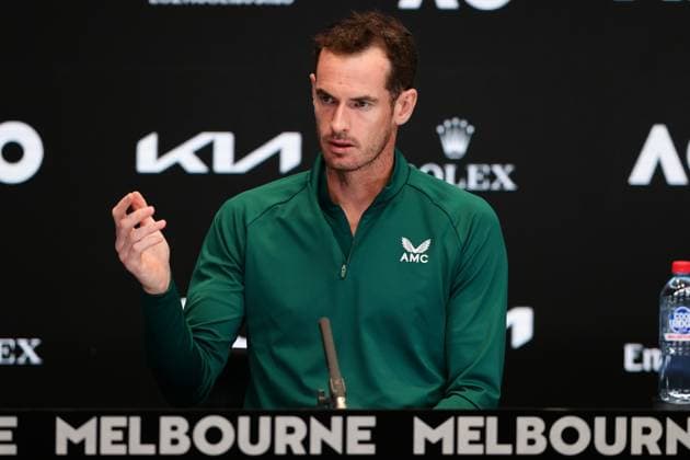 Andy Murray of Great Britain interviewed after defeating Matteo Berrettini of Italy round 1 match Day 2 at the Australian Open Tennis 2023 at Media Centre, Melbourne, Australia on 17 January 2023. Copyright: xPeterxDovganx 34780539