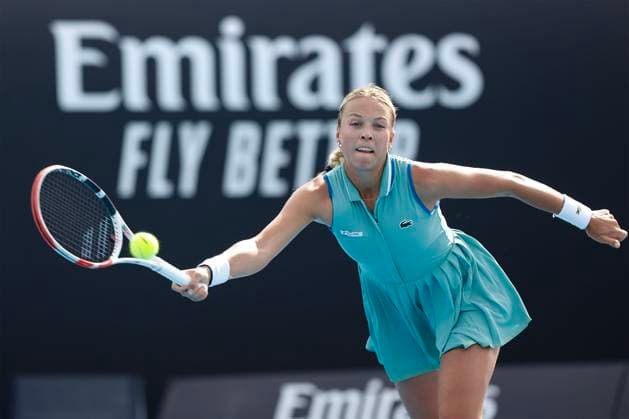 Anett Kontaveit, Australian Open 2023, Melbourne Park, Melbourne, Victoria, Australia Copyright: xJuergenxHasenkopfx