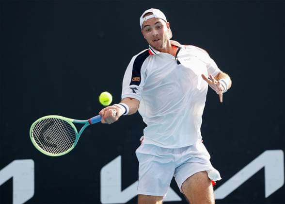 Jan Lennard Struff GER , Australian Open 2023, Melbourne Park, Melbourne, Victoria, Australia Copyright: xJuergenxHasenkopfx