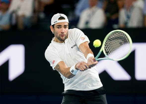 Matteo Berrettini ITA , Australian Open 2023, Melbourne Park, Melbourne, Victoria, Australia Copyright: xJuergenxHasenkopfx