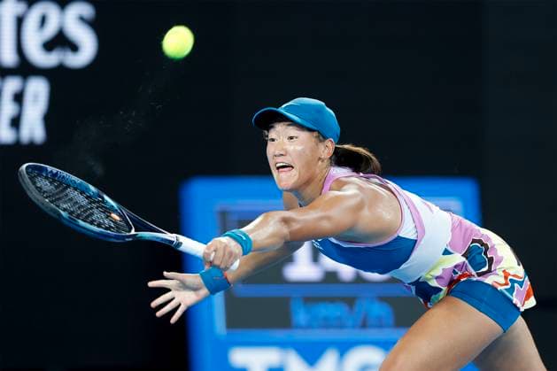 Xiyu Wang CHN , Australian Open 2023, Melbourne Park, Melbourne, Victoria, Australia Copyright: xJuergenxHasenkopfx