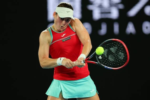Tamara Zidansek of Slovakia in action during round 1 match between Ons Jabeur of Tunisia and Tamara Zidansek of Slovakia Day 2 at the Australian Open Tennis 2023 at Rod Laver Arena, Melbourne, Australia on 17 January 2023. Copyright: xPeterxDovganx 34780548