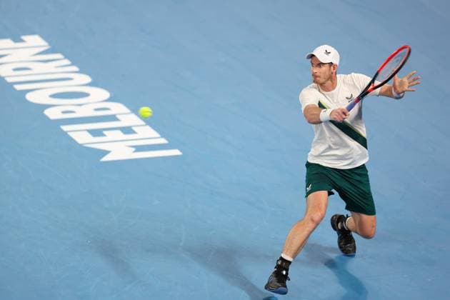 (230117) -- MELBOURNE, Jan. 17, 2023 -- Andy Murray of Britain competes during the men s singles 1st round match against Matteo Berrettini of Italy at Australian Open tennis tournament, in Melbourne, Australia, on Jan. 17, 2023. ) (SP)AUSTRALIA-MELBOURNE-TENNIS-AUSTRALIAN OPEN-DAY 2 BaixXuefei 