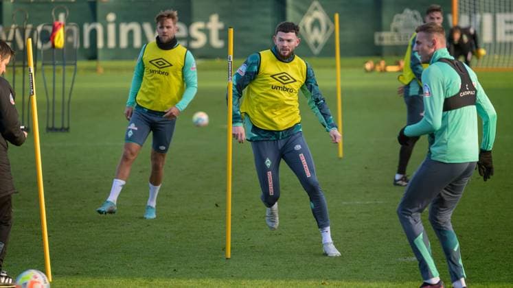 GER, 1 FBL, Werder Bremen Training 17 01 2023, Training ground at wohninvest WESERSTADION Platz 4 5, Bremen, GER, 1 FBL, Werder Bremen Training Oliver Burke Werder Bremen 09 nordphotoxGmbHxx xKokenge nph00001