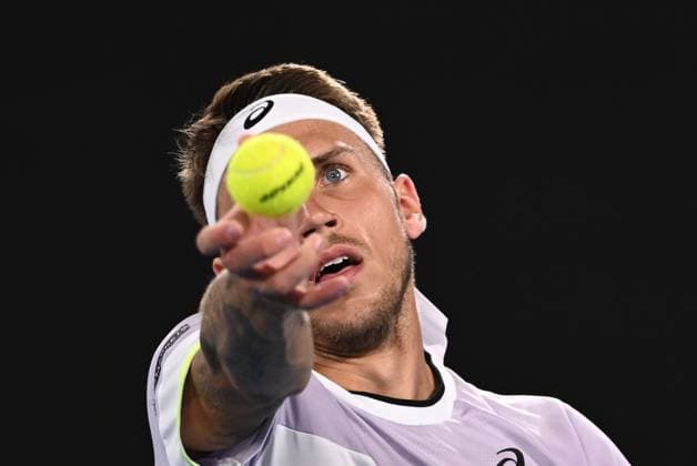 TENNIS AUSTRALIAN OPEN, Alex Molcan of Slovakia in action against Felix Auger-Aliassime of Canada during the 2023 Australian Open tennis tournament at Melbourne Park in Melbourne, Wednesday, January 18, 2023. ( NO ARCHIVING, EDITORIAL USE ONLY, NO USE IN BOOKS WITHOUT CONSENT MELBOURNE VICTORIA AUSTRALIA  Copyright: xJOELxCARRETTx 20230118001753729281