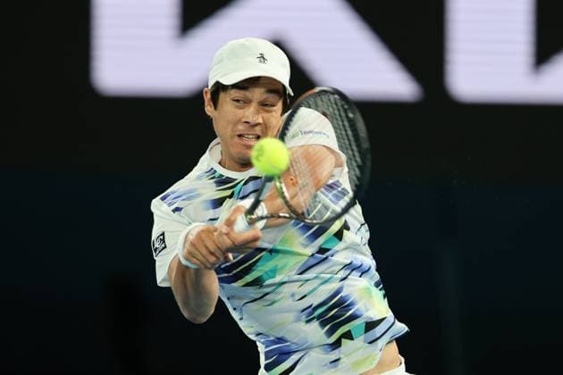 Mackenzie McDonald of USA in action during round 2 match between Rafael Nadal of Spain and Mackenzie McDonald of USA Day 3 at the Australian Open Tennis 2023 at Rod Laver Arena, Melbourne, Australia on 18 January 2023. Copyright: xPeterxDovganx 34780737