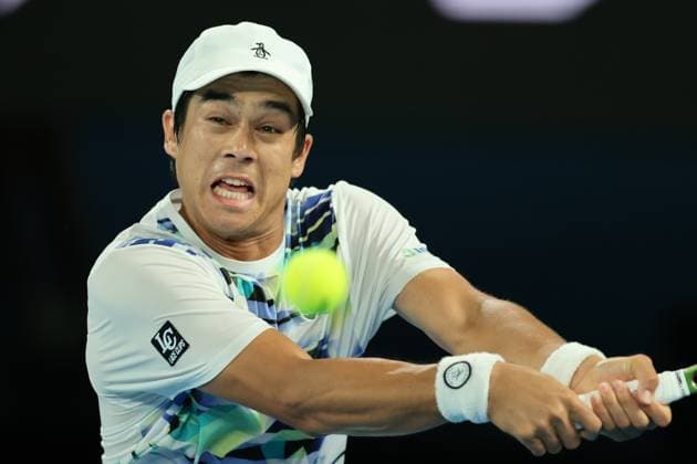 Mackenzie McDonald of USA in action during round 2 match between Rafael Nadal of Spain and Mackenzie McDonald of USA Day 3 at the Australian Open Tennis 2023 at Rod Laver Arena, Melbourne, Australia on 18 January 2023. Copyright: xPeterxDovganx 34780728