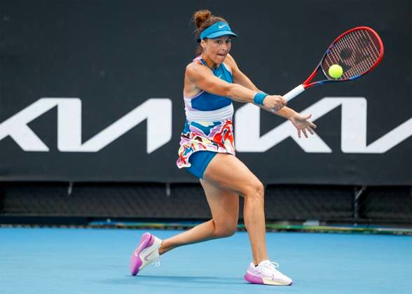 Tatjana Maria, Australian Open 2023, Melbourne Park, Melbourne, Victoria, Australia Copyright: xJuergenxHasenkopfx