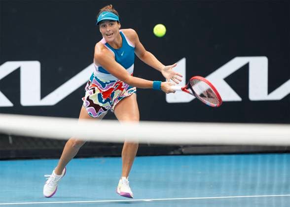 Tatjana Maria, Australian Open 2023, Melbourne Park, Melbourne, Victoria, Australia Copyright: xJuergenxHasenkopfx