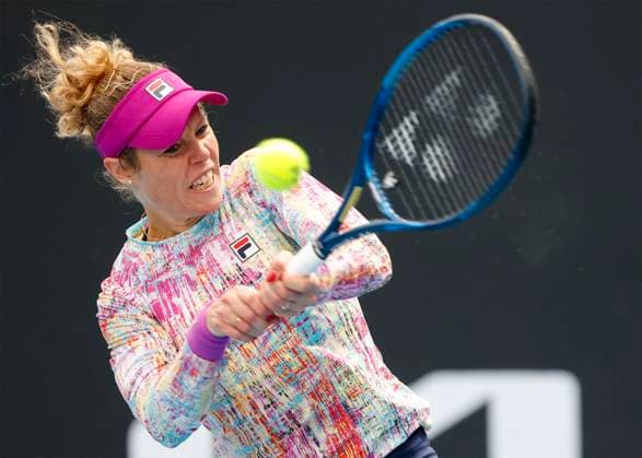 Laura Siegemund GER , Australian Open 2023, Melbourne Park, Melbourne, Victoria, Australia Copyright: xJuergenxHasenkopfx