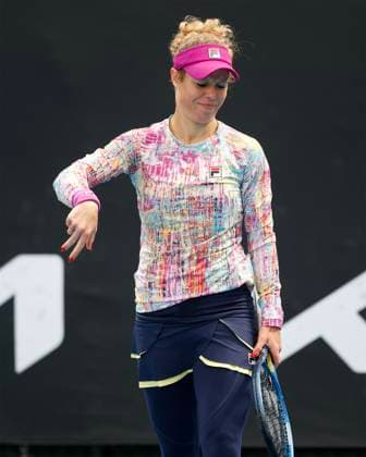 Laura Siegemund GER reacts angry,annoyed,disappointed,emotion,Australian Open 2023, Melbourne Park, Melbourne, Victoria, Australia Copyright: xJuergenxHasenkopfx