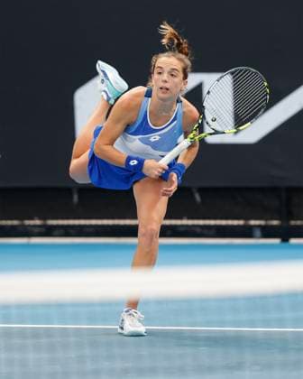 Lucia Bronzetti ITA , Australian Open 2023, Melbourne Park, Melbourne, Victoria, Australia Copyright: xJuergenxHasenkopfx