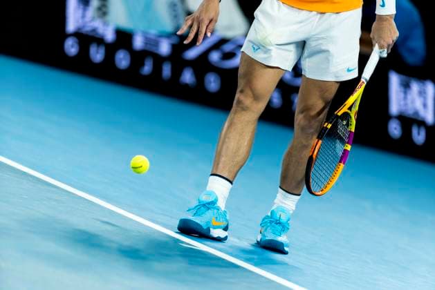 MELBOURNE, VIC - JANUARY 18: Rafael Nadal of Spain in action during Round 2 of the 2023 Australian Open on January 18 2023, at Melbourne Park in Melbourne, Australia. (Photo by Jason Heidrich Icon Sportswire) TENNIS: JAN 18 Australian Open Icon220118131