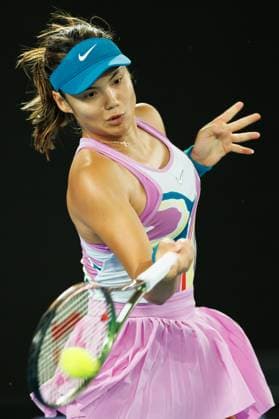 January 18, 2023: Emma RADUCANU of Great Britain in action against 7th seed Coco GAUFF of the USA in the Women s Singles match on day 3 of the 2023 Australian Open on Rod Laver Arena, in Melbourne, Australia. Cal Media. USA - ZUMAc04_ 20230118_zaf_c04_045 Copyright: xSydneyxLowx