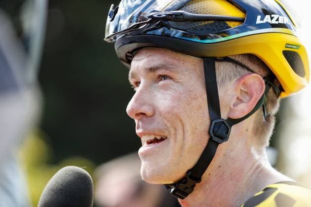 CYCLING TOUR DOWN UNDER, Rohan Dennis of team Jumbo Visma after victory during the Men s Stage 2, Brighton to Victor Harbor of the 2023 Santos Tour Down Under professional road bicycle race in Adelaide, Thursday, January 19, 2023. ( NO ARCHIVING, EDITORIAL USE ONLY, NO USE IN BOOKS WITHOUT CONSENT ADELAIDE SOUTH AUSTRALIA AUSTRALIA  Copyright: xMATTxTURNERx 20230119001754190631