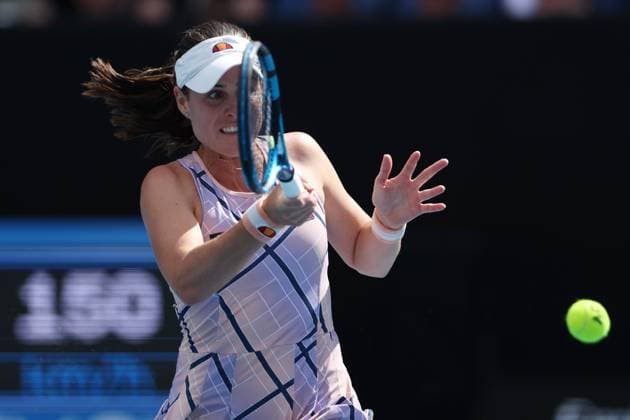 TENNIS AUSTRALIAN OPEN, Kimberly Birrell of Australia in action against Linda Fruhvirtova of Czech Republic during the 2023 Australian Open tennis tournament at Melbourne Park in Melbourne, Thursday, January 19, 2023. ( NO ARCHIVING, EDITORIAL USE ONLY, NO USE IN BOOKS WITHOUT CONSENT MELBOURNE VICTORIA AUSTRALIA  Copyright: xDIEGOxFEDELEx 20230119001754192427