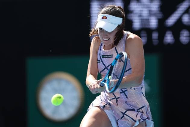 TENNIS AUSTRALIAN OPEN, Kimberly Birrell of Australia in action against Linda Fruhvirtova of Czech Republic during the 2023 Australian Open tennis tournament at Melbourne Park in Melbourne, Thursday, January 19, 2023. ( NO ARCHIVING, EDITORIAL USE ONLY, NO USE IN BOOKS WITHOUT CONSENT MELBOURNE VICTORIA AUSTRALIA  Copyright: xDIEGOxFEDELEx 20230119001754192519