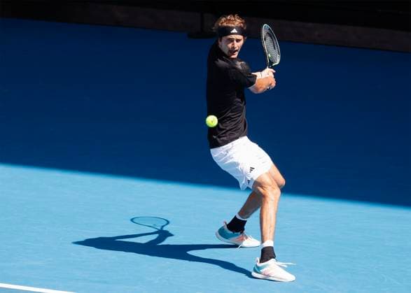 Alexander Zverev GER , Australian Open 2023, Melbourne Park, Melbourne, Victoria, Australia Copyright: xJuergenxHasenkopfx