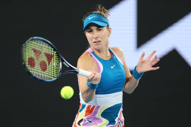 Belinda Bencic of Switzerland in action during round 2 match between Belinda Bencic of Switzerland and Claire Liu of USA Day 4 at the Australian Open Tennis 2023 at Margaret Court Arena, Melbourne, Australia on 19 January 2023. Copyright: xPeterxDovganx 34781048