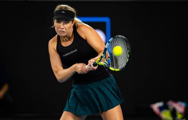 Sport Bilder des Tages January 19, 2023, MELBOURNE, AUSTRALIA: Danielle Collins of the United States in action during the second round of the 2023 Australian Open Grand Slam tennis tournament against Karolina Muchova of the Czech Republic MELBOURNE AUSTRALIA - ZUMAa181 20230119_zaa_a181_007 Copyright: xRobxPrangex