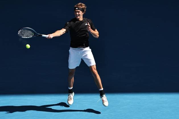 Alexander Zverev, GER, during second round of 2023 Australian Open in Melbourne, 19 01 2023
